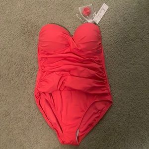 NWT size 12 pink Anne Cole one piece.